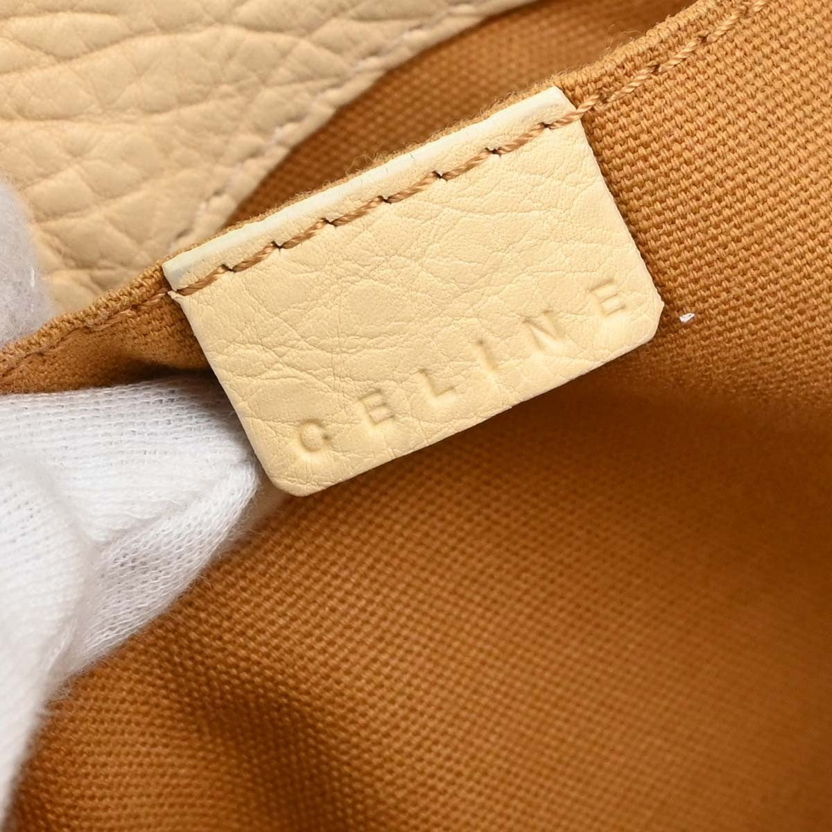 Celine Boogie Calfskin Yellow Leather Handbag (Pre-Owned)