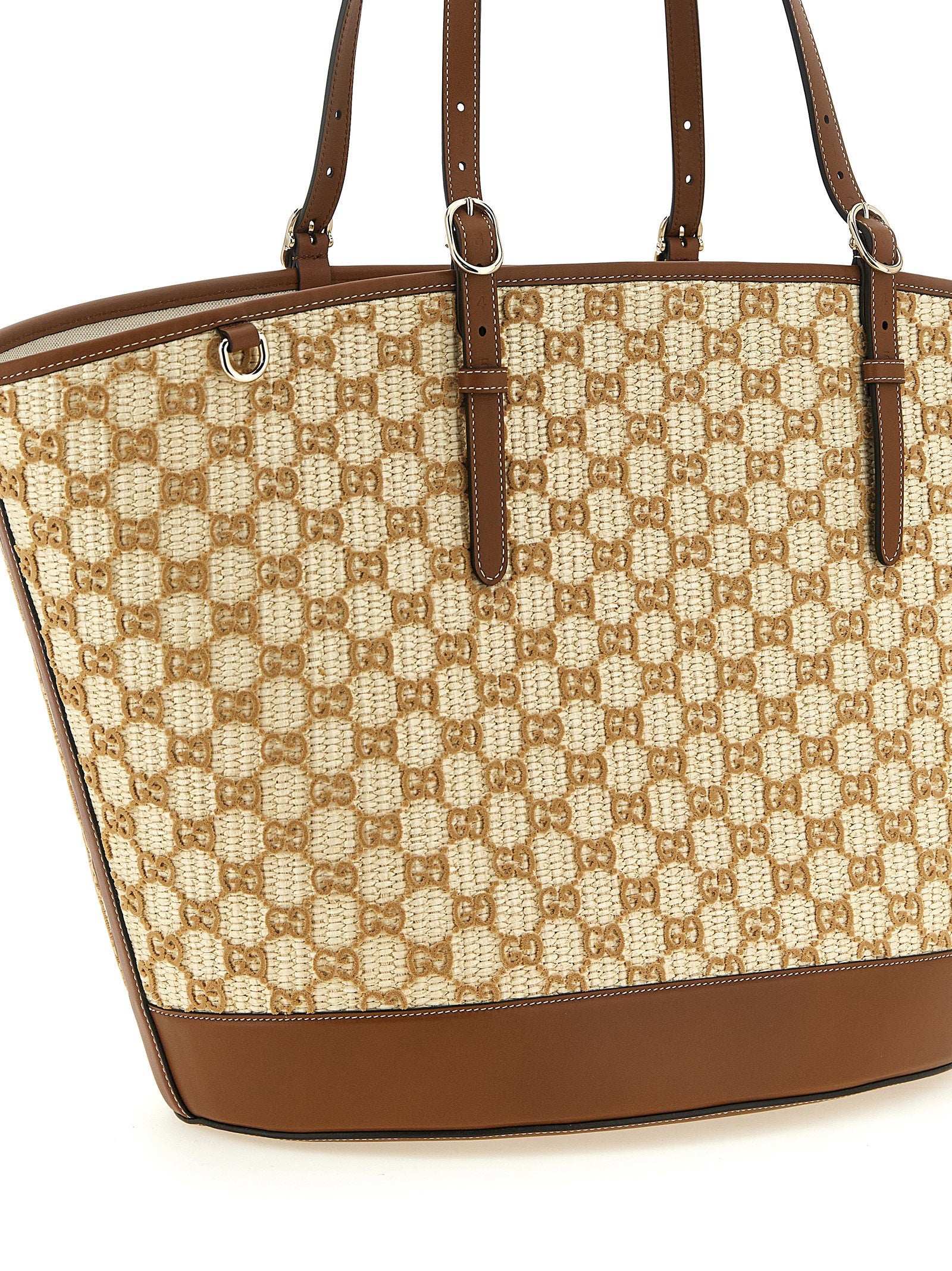 Gucci Women's Large Woven Shopping Bag