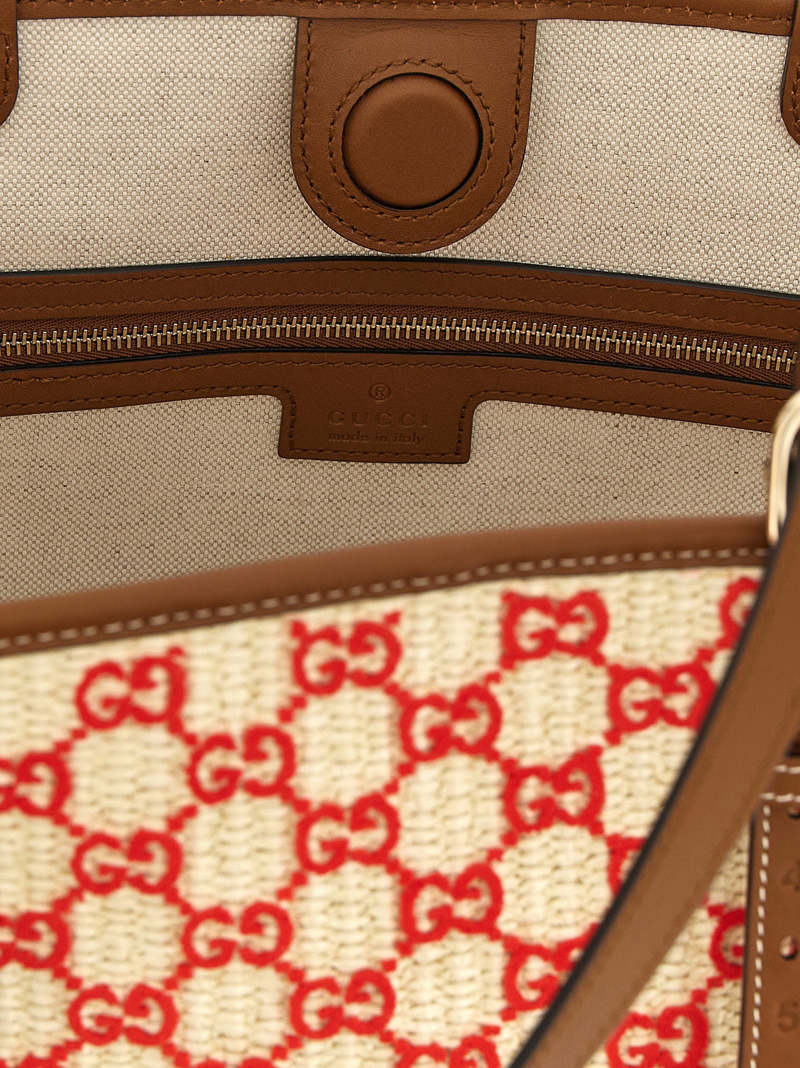 Gucci Women's Small Woven Shopping Bag