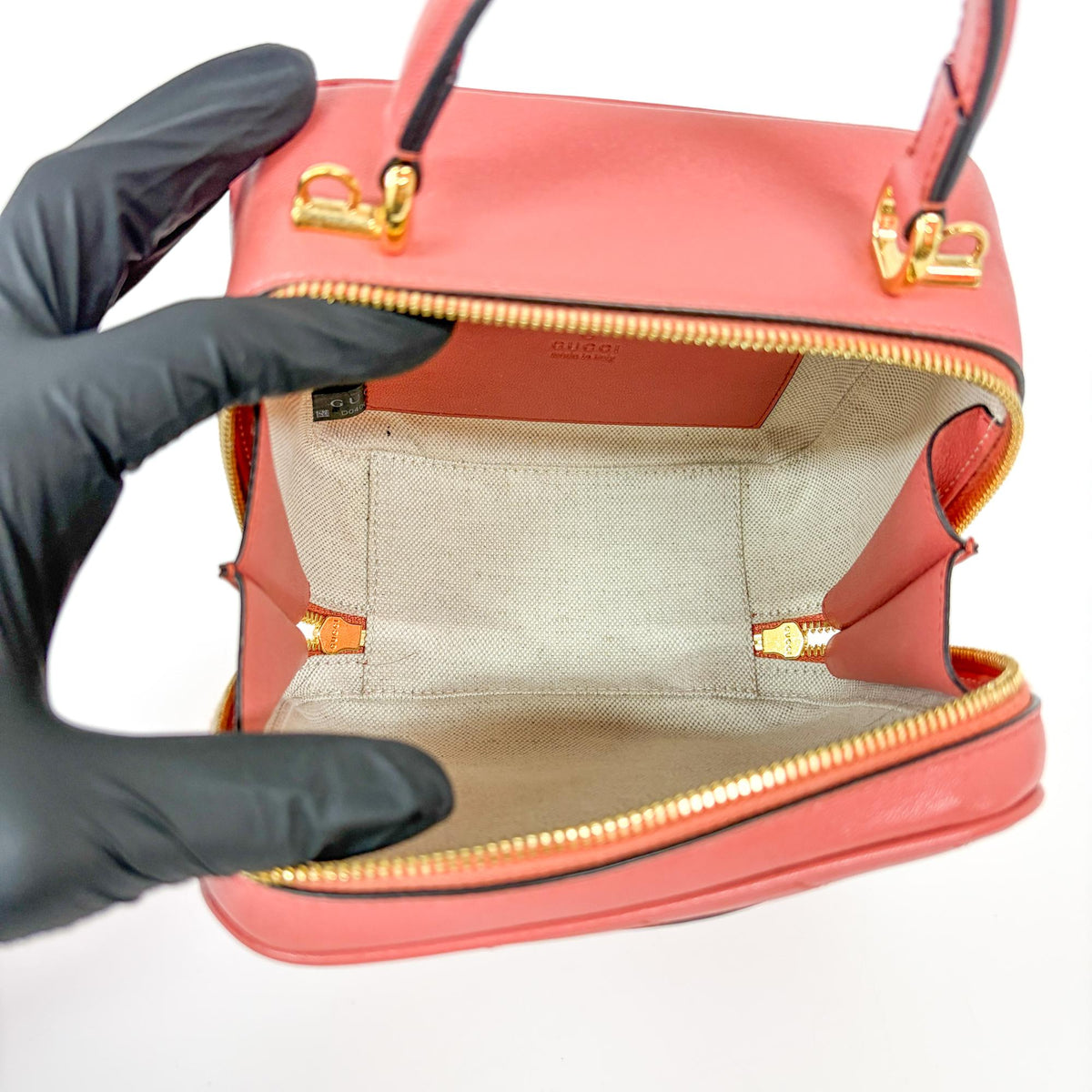 Gucci Blondie Nm Top Handle Leather Pink Leather Handbag (Pre-Owned)