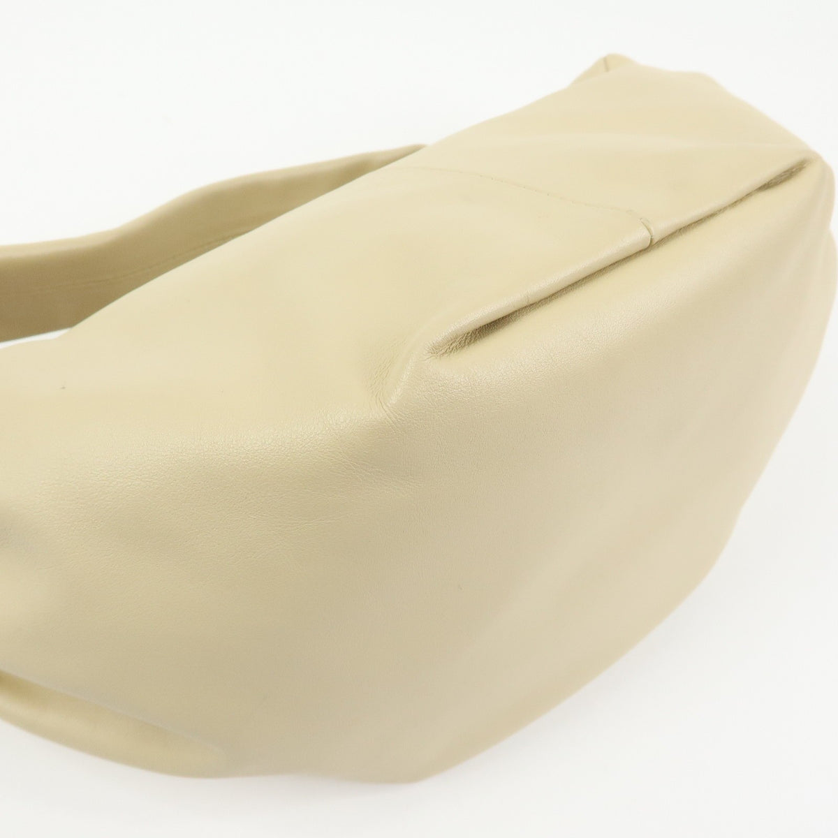 Bottega Veneta Double Knot Hobo Leather Beige Leather Shoulder Bag Bag (Pre-Owned)