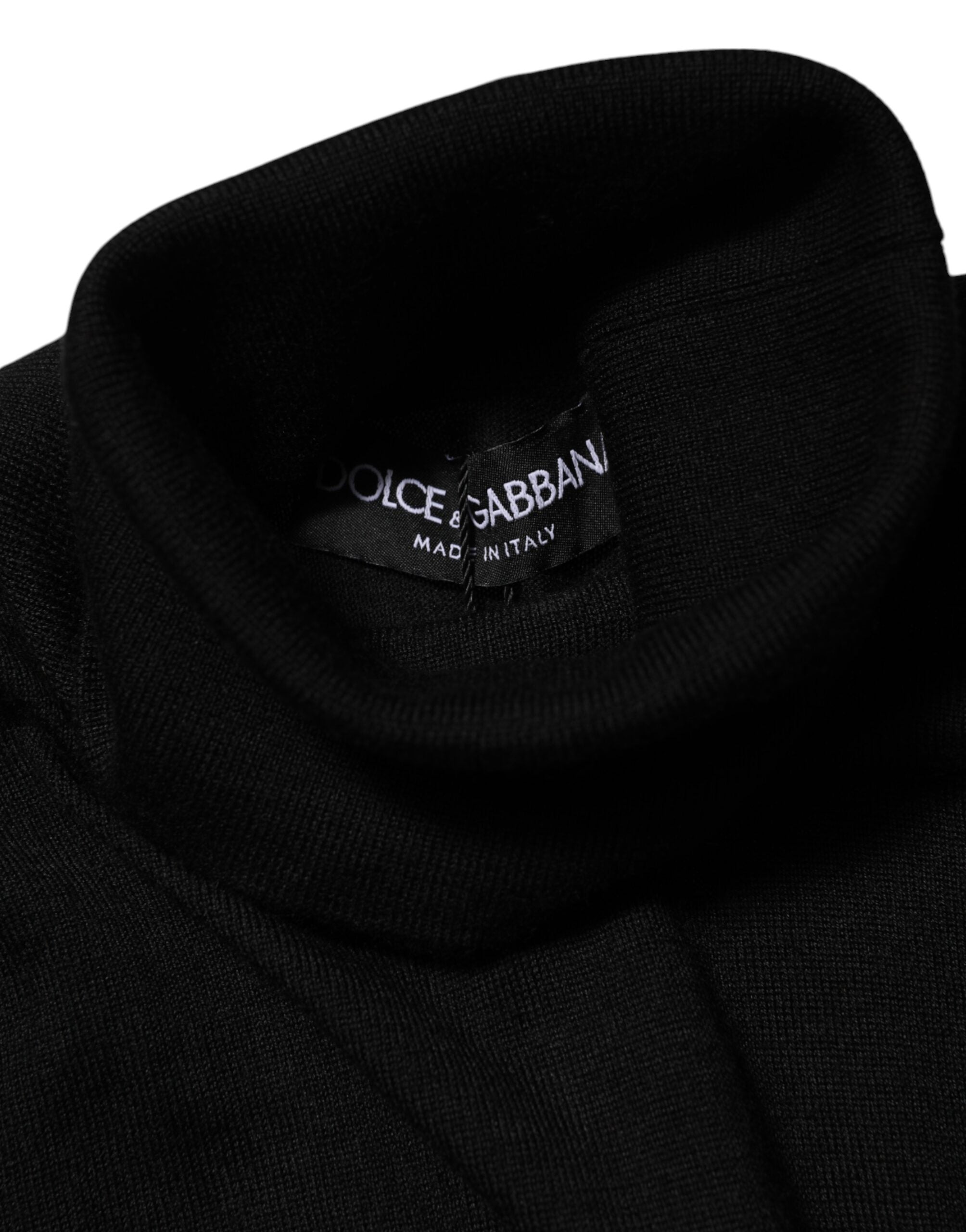 Dolce & Gabbana Black Cashmere Turtleneck Pullover Women's Sweater (Pre-Owned)