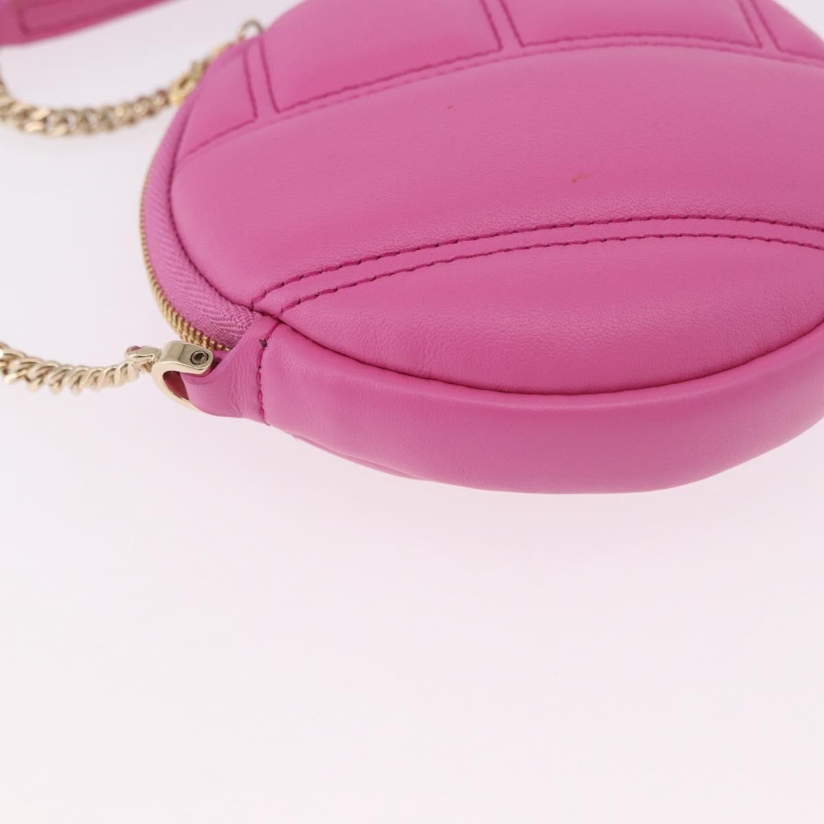Bvlgari Shoulder Leather Pink Leather Shoulder Bag Bag (Pre-Owned)