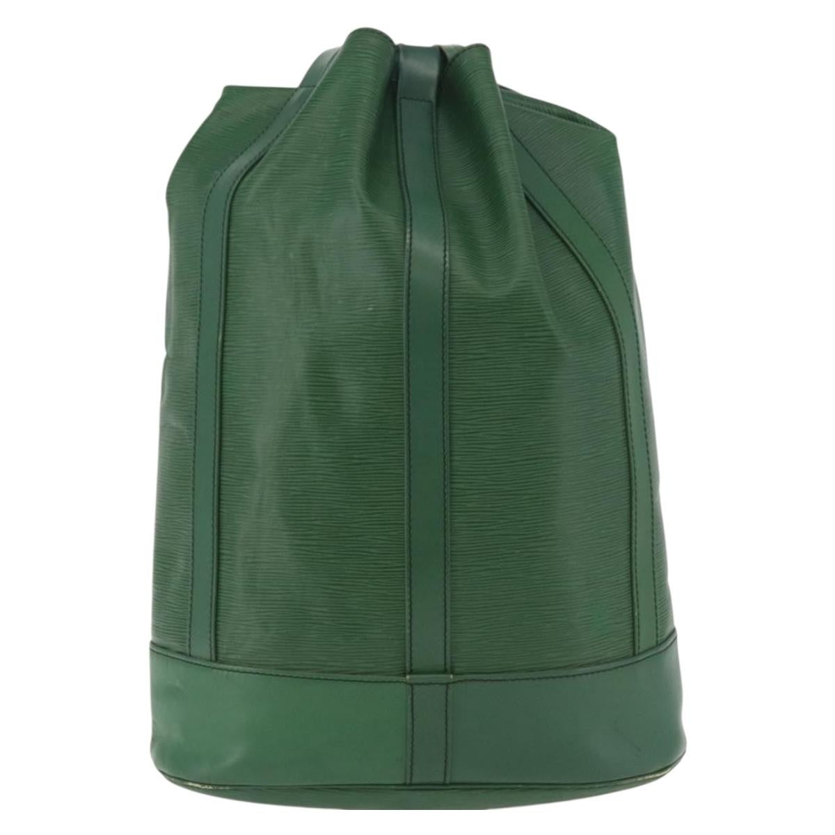 Louis Vuitton Randonnee Epi Leather Green Leather Backpack Bag (Pre-Owned)
