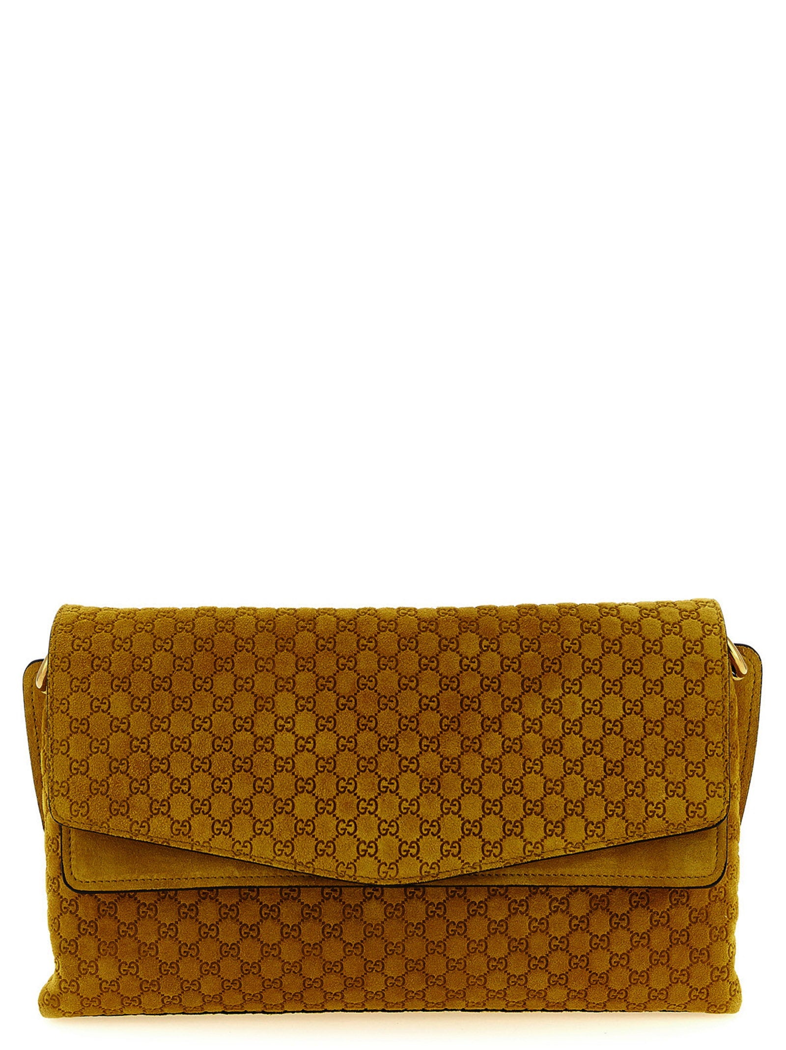 Gucci Women's Gg Medium Suede Shoulder Bag