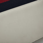 Gucci Sylvie White Leather Shoulder Bag (Pre-Owned)