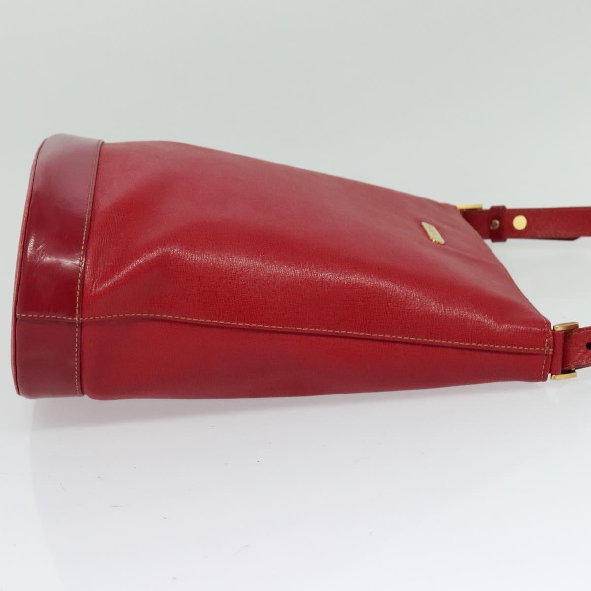Burberry Vintage Leather Red Leather Shoulder Bag Bag (Pre-Owned)