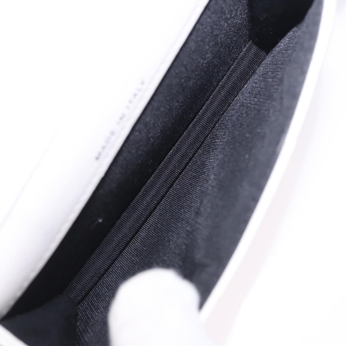 Chanel 19 Flap Coin Purse Belt Quilted Lambskin White Leather Clutche & Pouche Bag (Pre-Owned)
