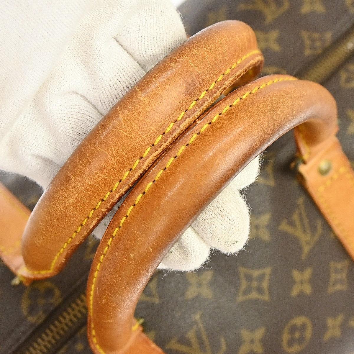 Louis Vuitton Keepall Monogram Canvas Brown Canvas Travel Bag Bag (Pre-Owned)