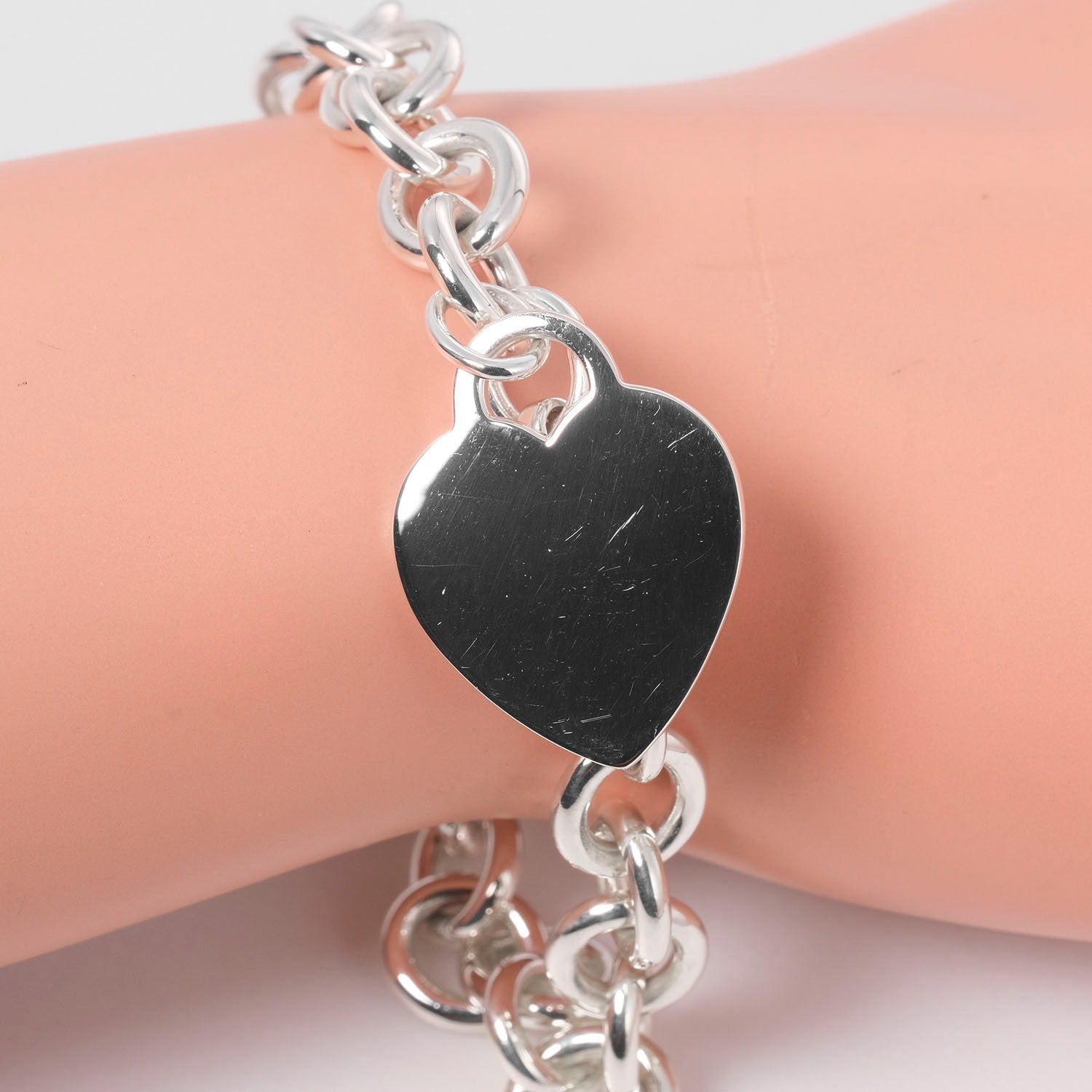 Tiffany & Co Return To Tiffany Silver Silver Bracelet Jewelry (Pre-Owned)