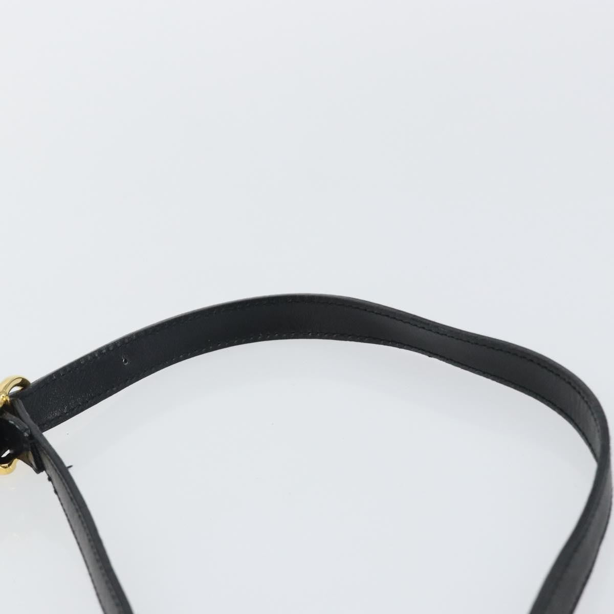 Salvatore Ferragamo Vala Leather Black Leather Shoulder Bag Bag (Pre-Owned)