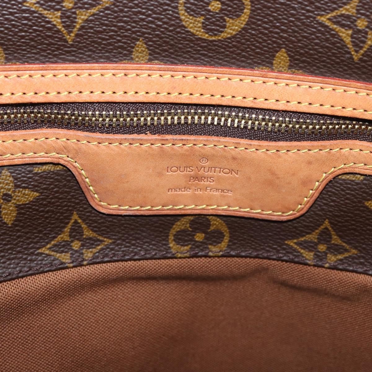 Louis Vuitton Shopping Sac Monogram Canvas Brown Canvas Handbag (Pre-Owned)