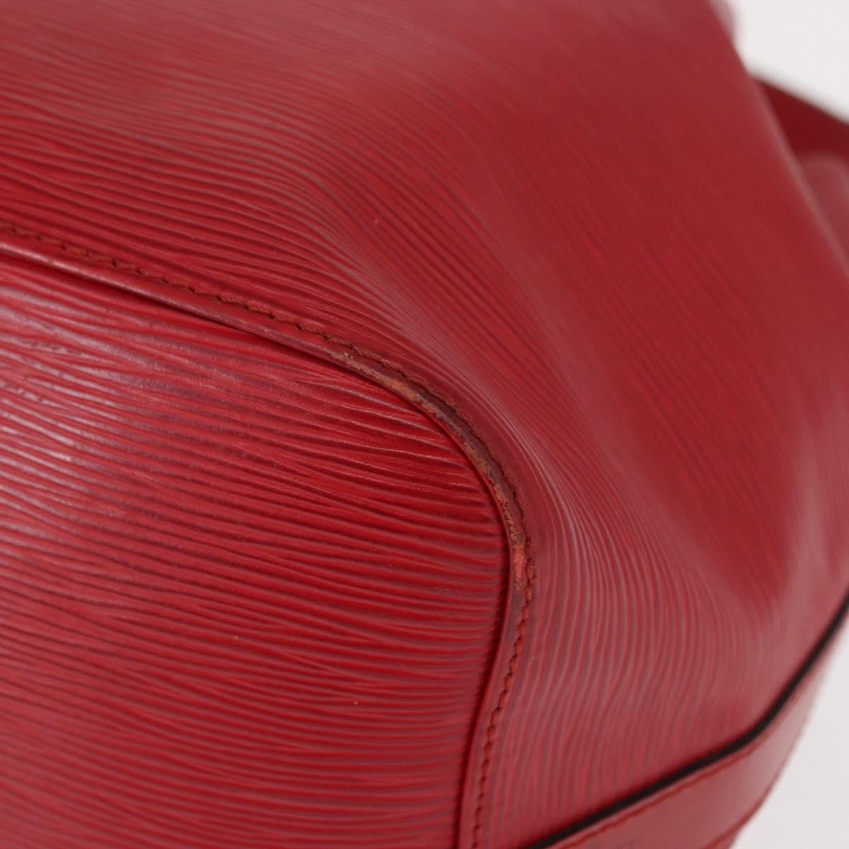 Louis Vuitton Petit Noe Epi Leather Red Leather Shoulder Bag Bag (Pre-Owned)