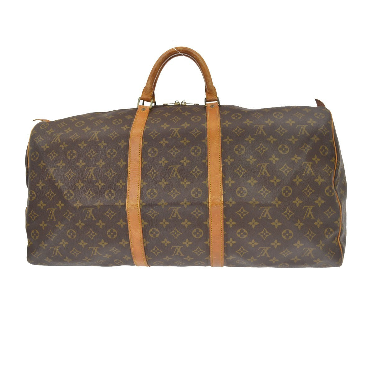 Louis Vuitton Keepall Monogram Multicolor Brown Canvas Travel Bag Bag (Pre-Owned)
