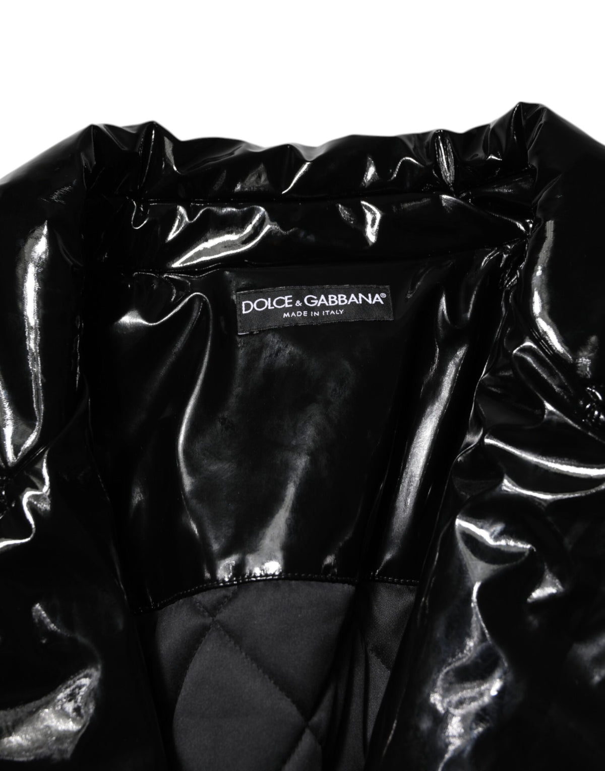Dolce & Gabbana Polyester Black Quilted Puffer Coat  Women's Jacket