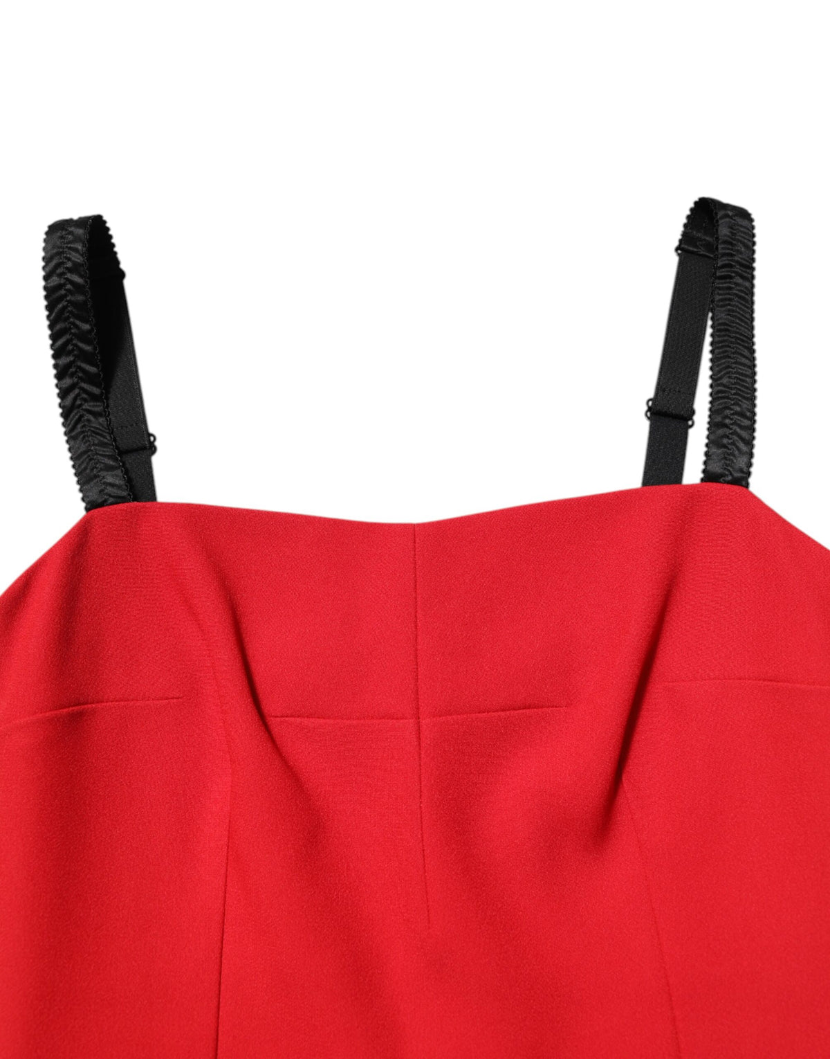 Dolce & Gabbana Red Stretch Bodycon Sheath Knee Length Women's Dress