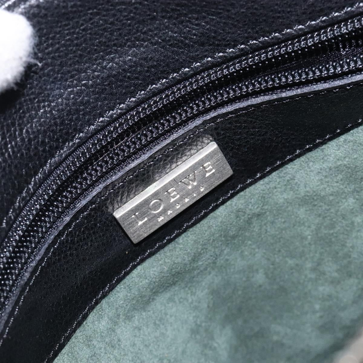 Loewe Vintage Leather Black Leather Shoulder Bag Bag (Pre-Owned)