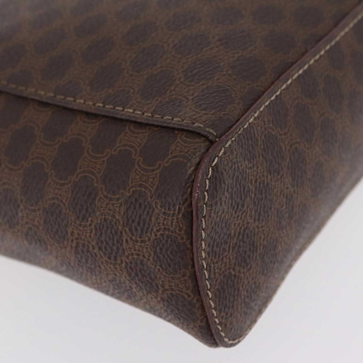 Celine Macadam Vanity Canvas Brown Canvas Clutche & Pouche Bag (Pre-Owned)