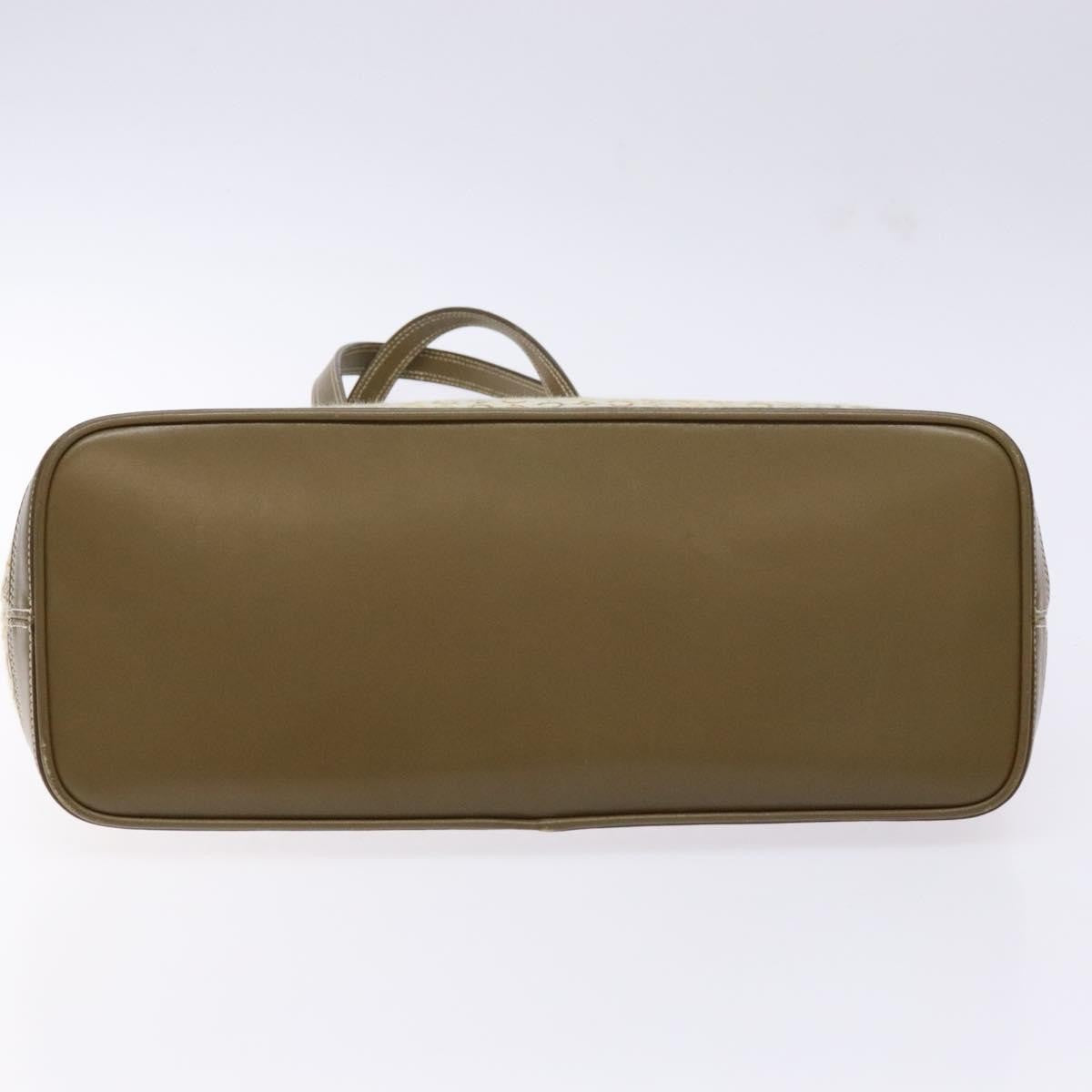 Celine Vintage Macadam Canvas Khaki Canvas Bag (Pre-Owned)