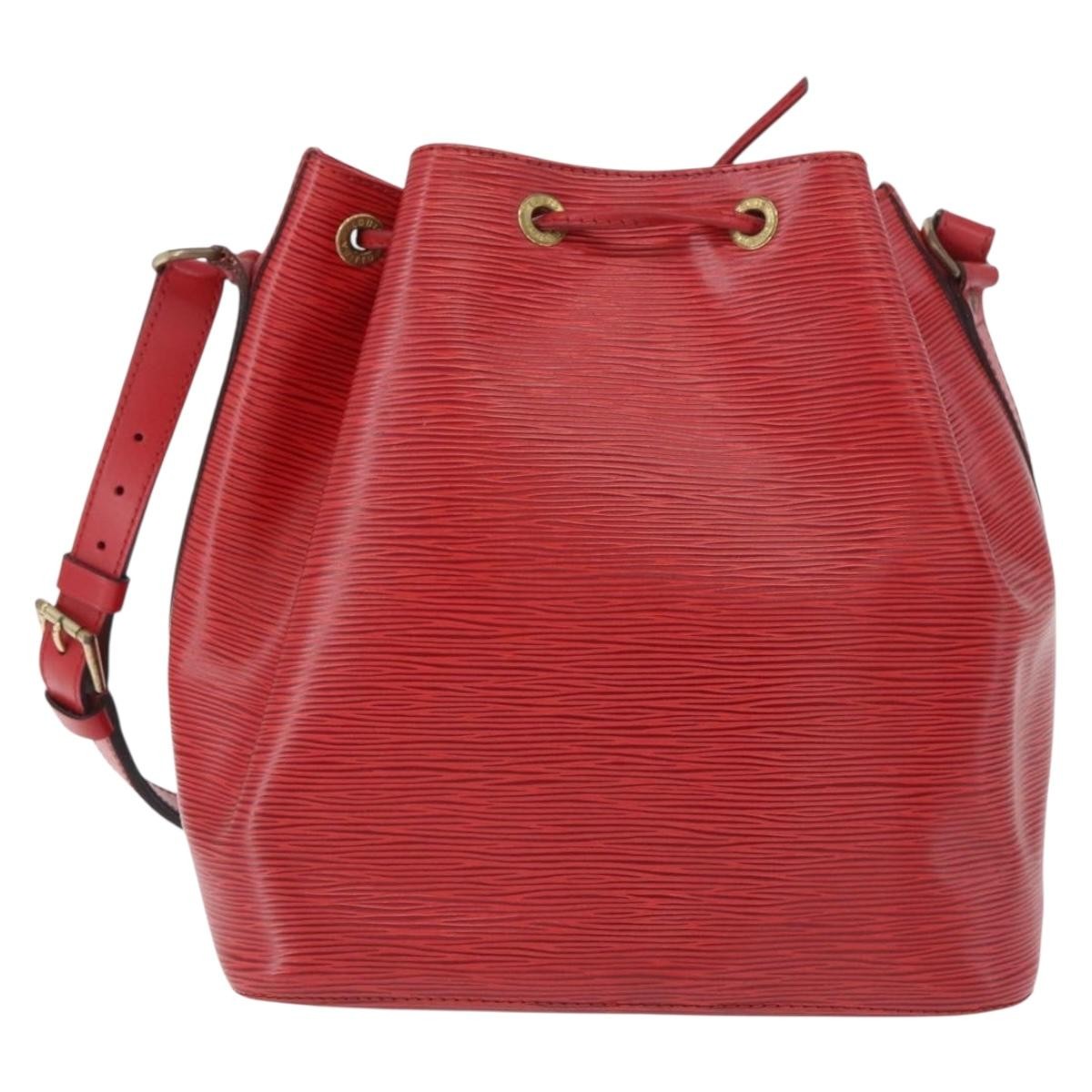 Louis Vuitton Petit Noe Epi Leather Red Leather Shoulder Bag Bag (Pre-Owned)