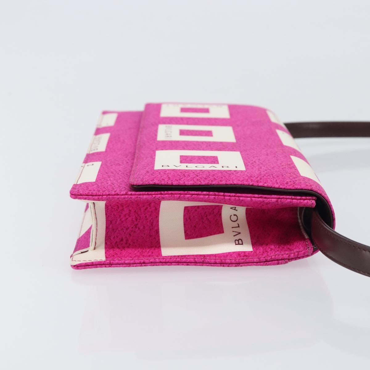 Bvlgari Clutch Canvas And Leather Pink Canvas Clutche & Pouche Bag (Pre-Owned)