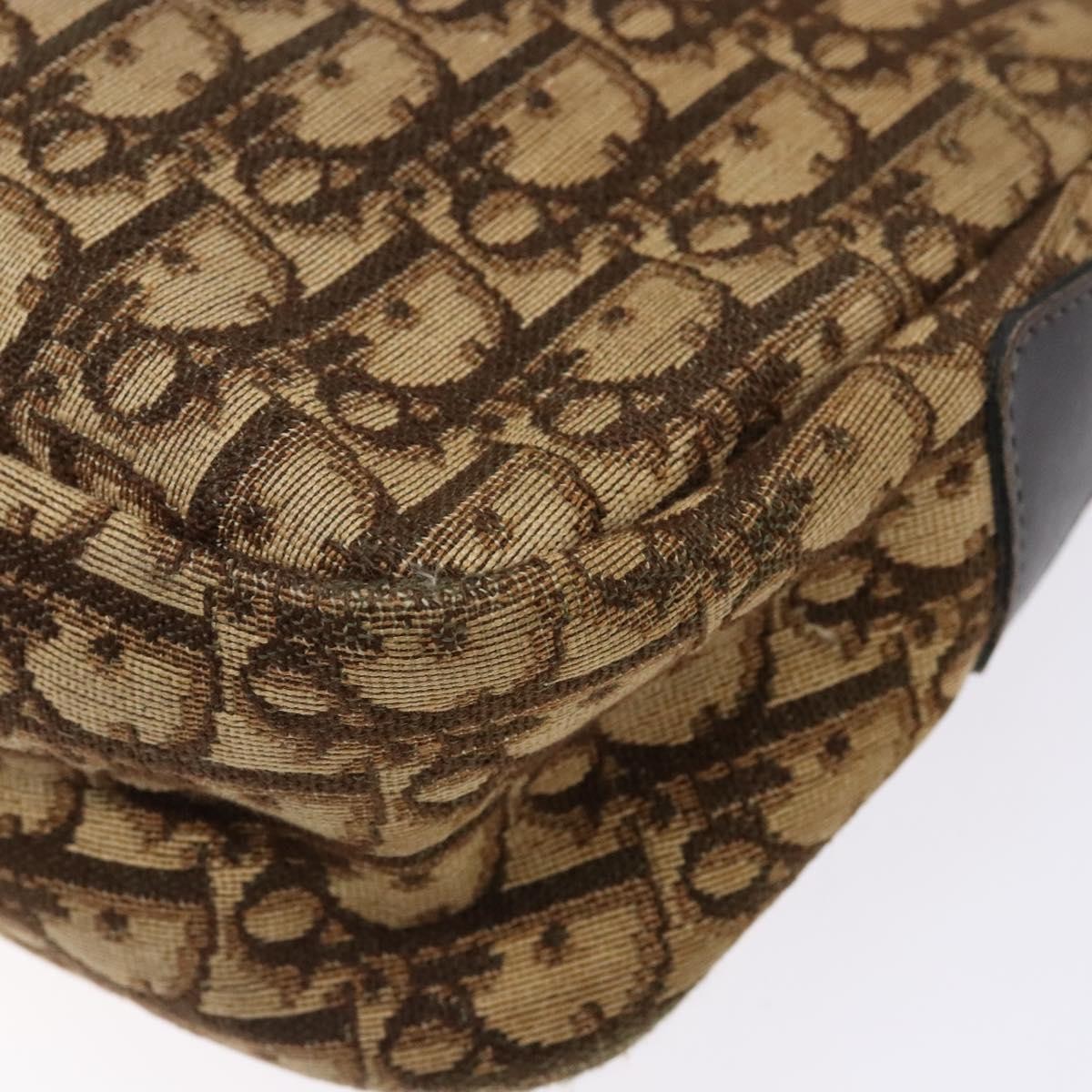 Christian Dior Vintage Trotter Canvas Brown Canvas Bag (Pre-Owned)