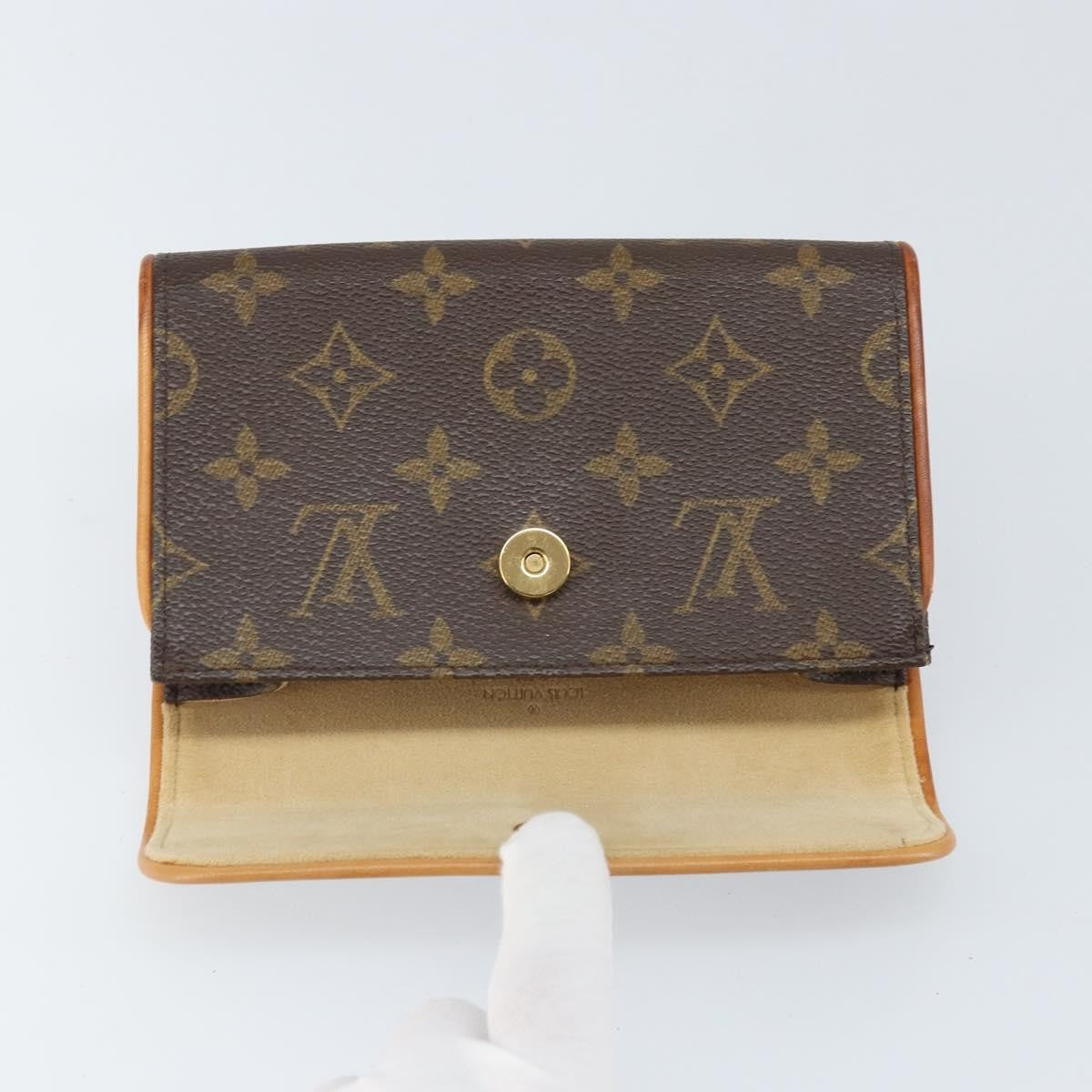 Louis Vuitton Florentine Pochette Canvas Brown Canvas Clutche & Pouche Bag (Pre-Owned)