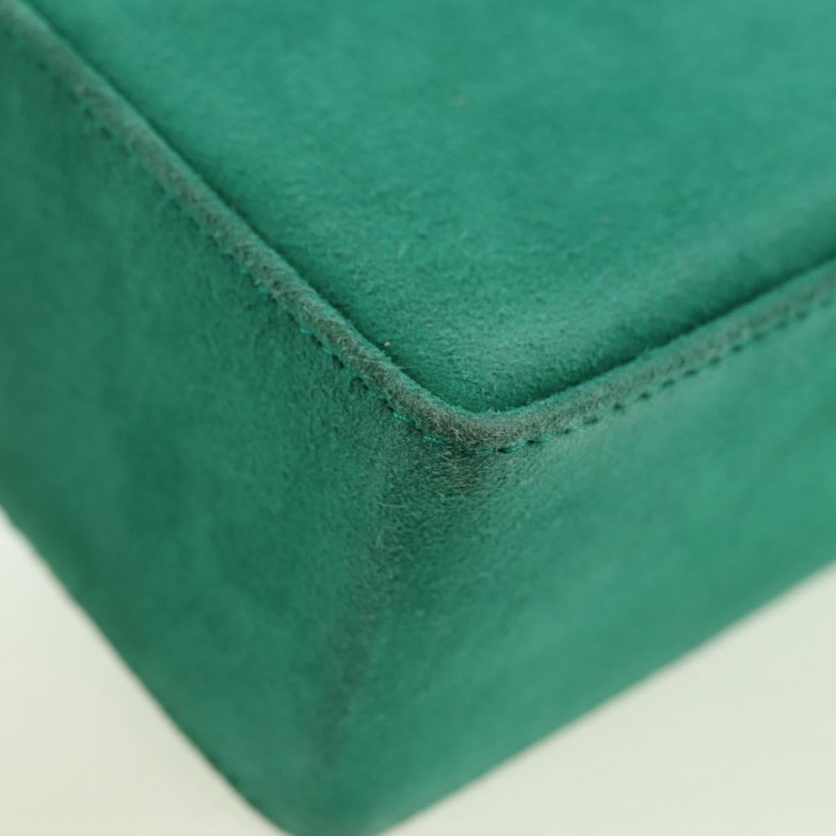 Christian Dior Shoulder Suede Green Suede Shoulder Bag Bag (Pre-Owned)