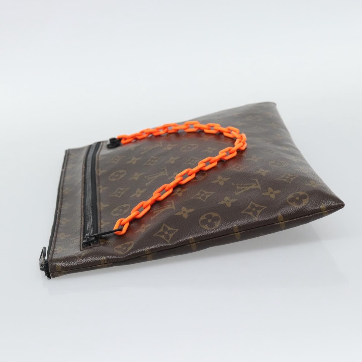 Louis Vuitton Solar Ray A4 Monogram Canvas Brown Canvas Clutche & Pouche Bag (Pre-Owned)