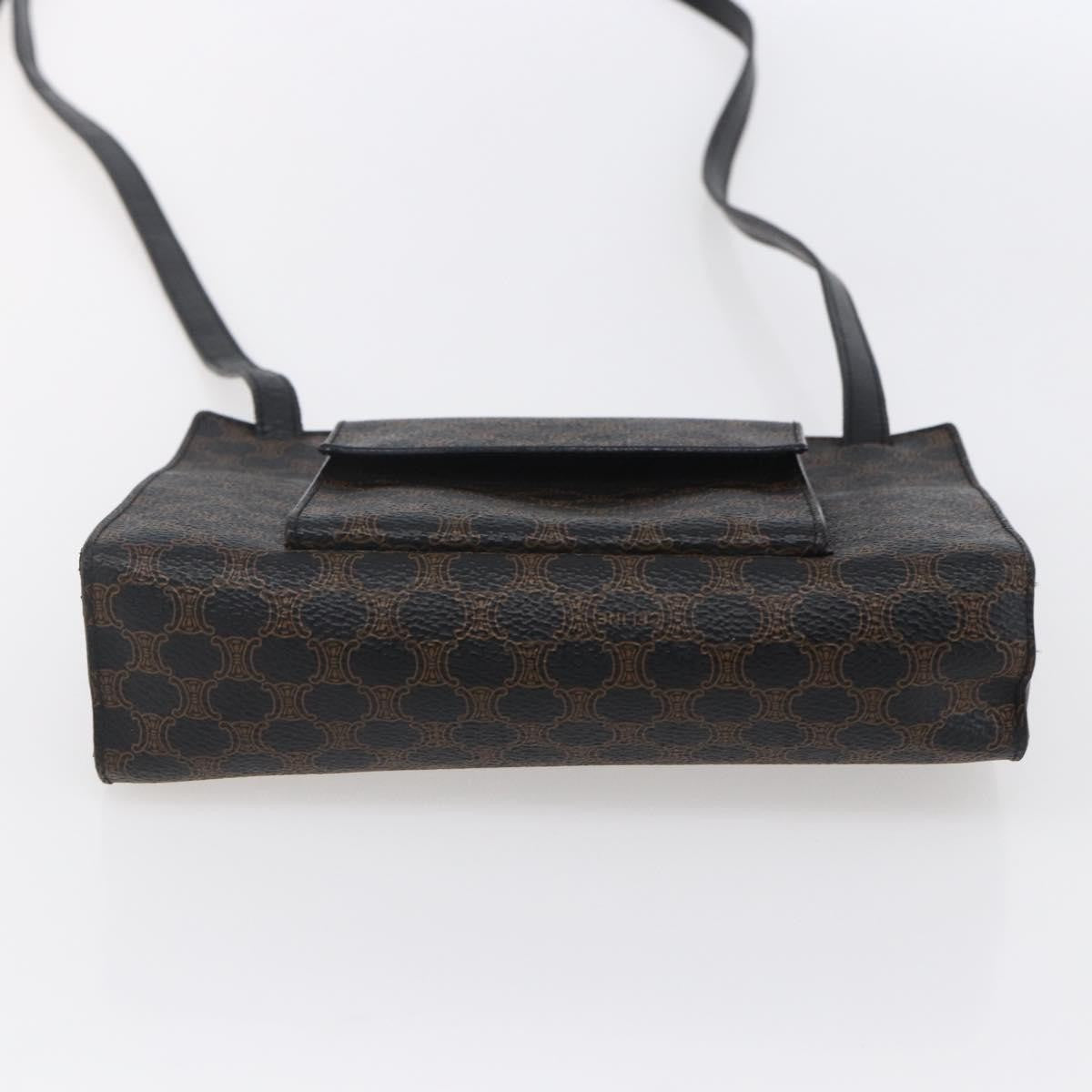 Celine Vintage Macadam Canvas Black Canvas Shoulder Bag Bag (Pre-Owned)