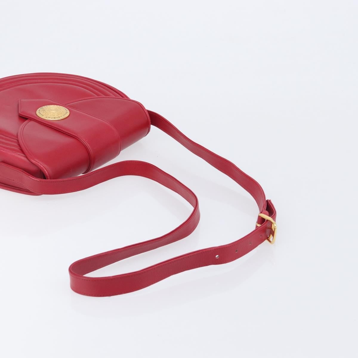 Saint Laurent Vintage Shoulder Bag Leather Red Leather Shoulder Bag Bag (Pre-Owned)