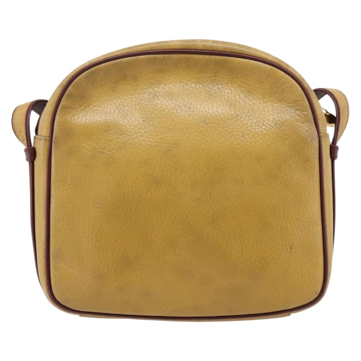 Cartier Tasseled Must De Cartier Leather Beige Leather Shoulder Bag Bag (Pre-Owned)