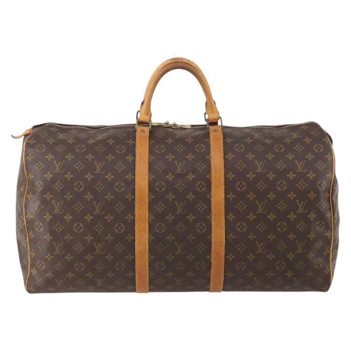 Louis Vuitton Keepall Monogram Canvas Brown Canvas Travel Bag Bag (Pre-Owned)