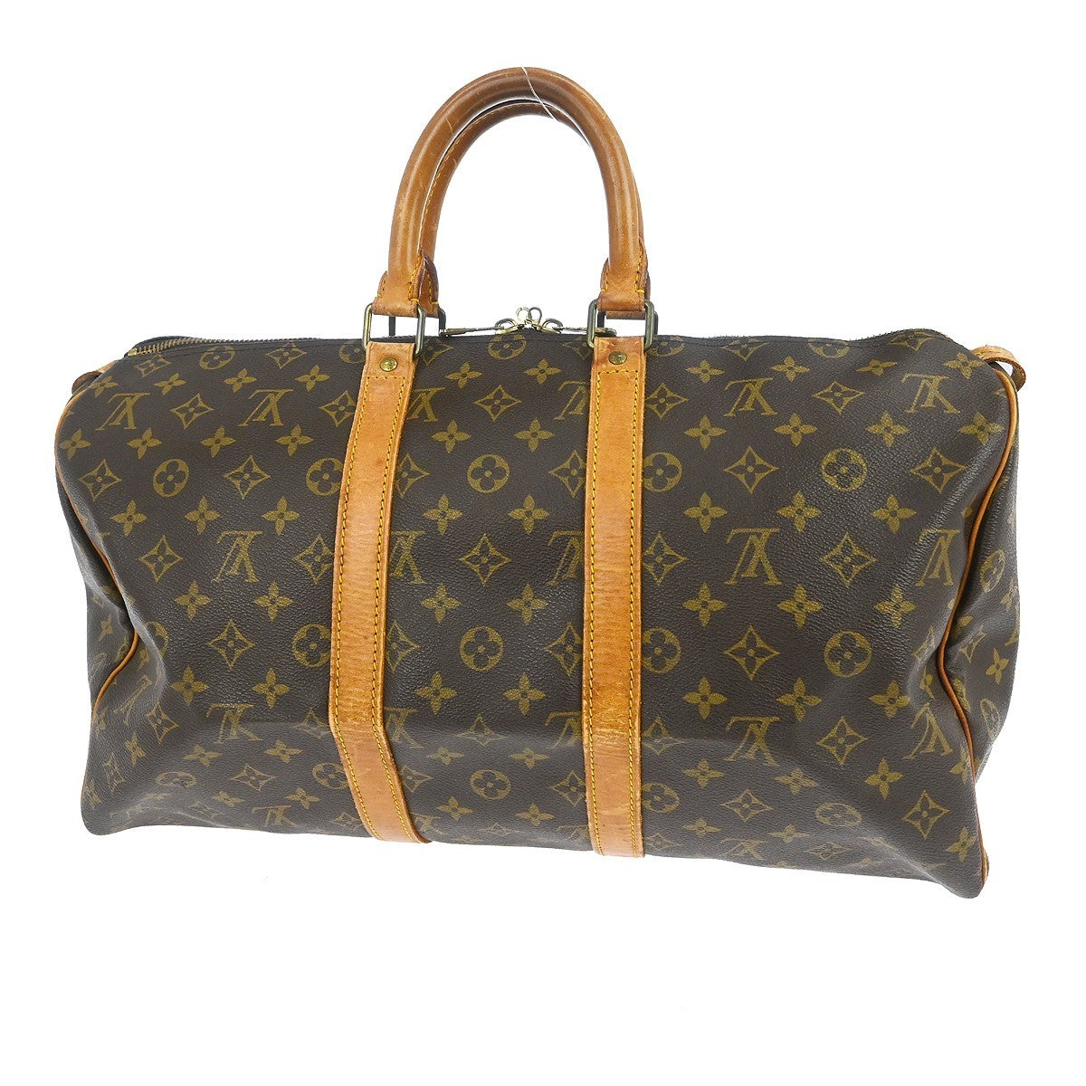 Louis Vuitton Keepall Monogram Brown Canvas Travel Bag Bag (Pre-Owned)