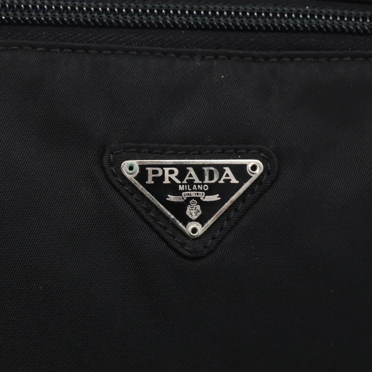 Prada Vintage Tessuto Black Nylon Handbag (Pre-Owned)
