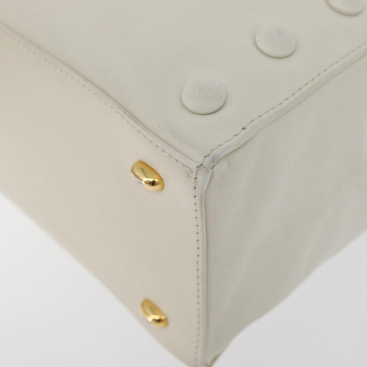 Celine Handbag Leather White Leather Handbag (Pre-Owned)