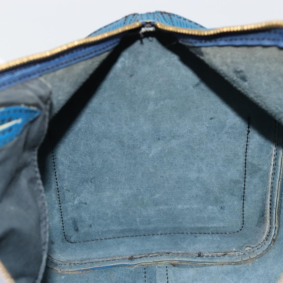 Louis Vuitton Speedy Epi Leather Blue Leather Handbag (Pre-Owned)