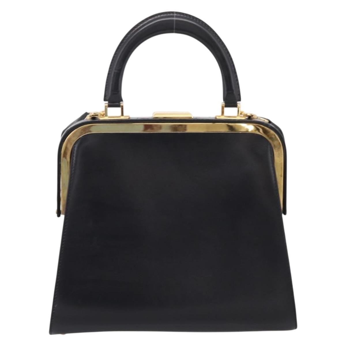 Christian Dior Shoulder Leather Black Leather Shoulder Bag Bag (Pre-Owned)