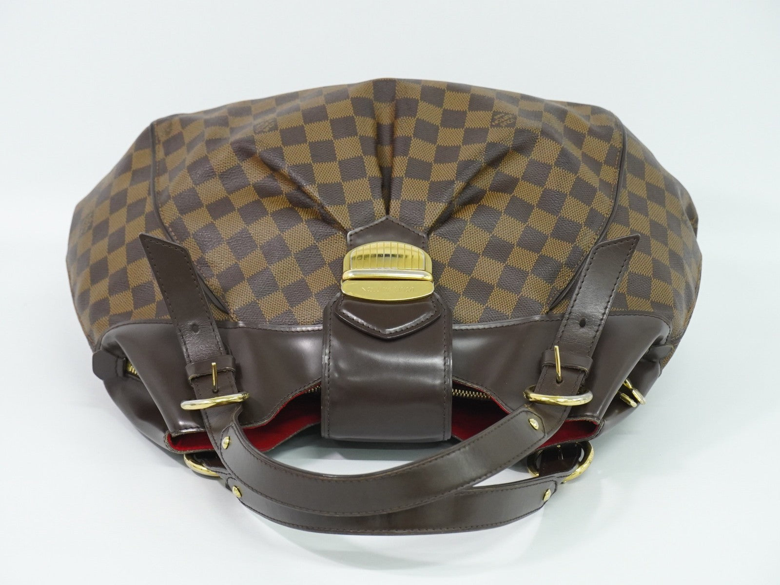 Louis Vuitton Sistina Damier Ebene Brown Canvas Shoulder Bag Bag (Pre-Owned)