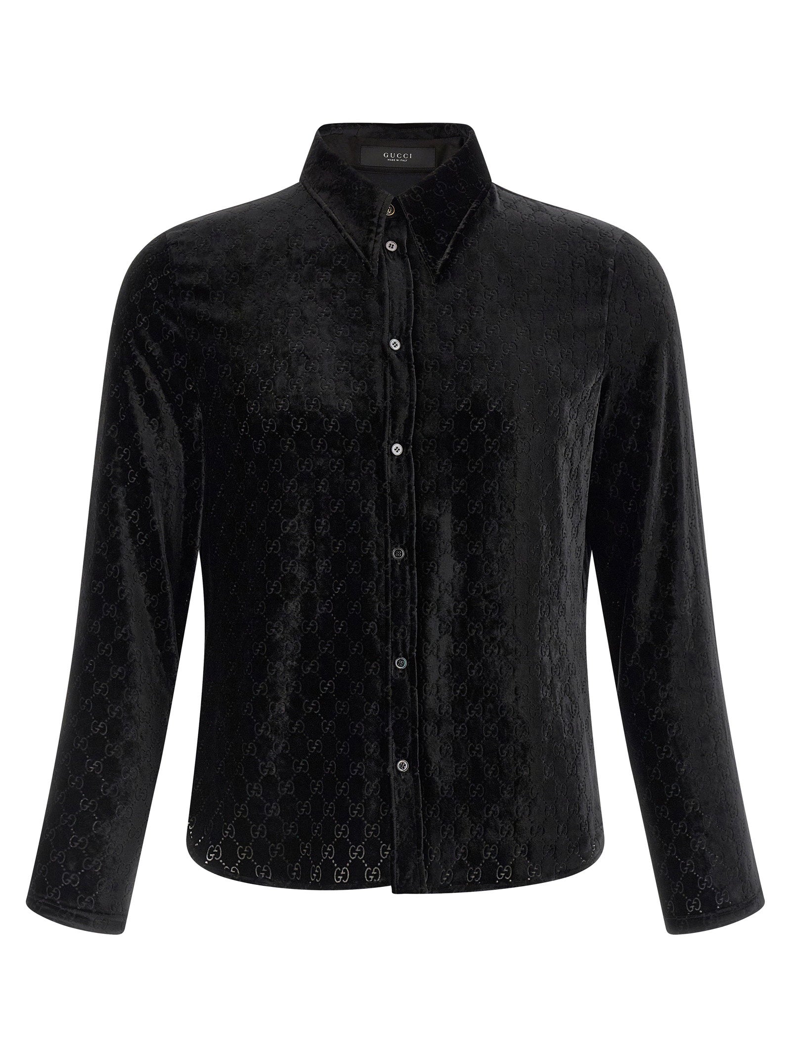 Gucci Men's Gg Velvet Shirt