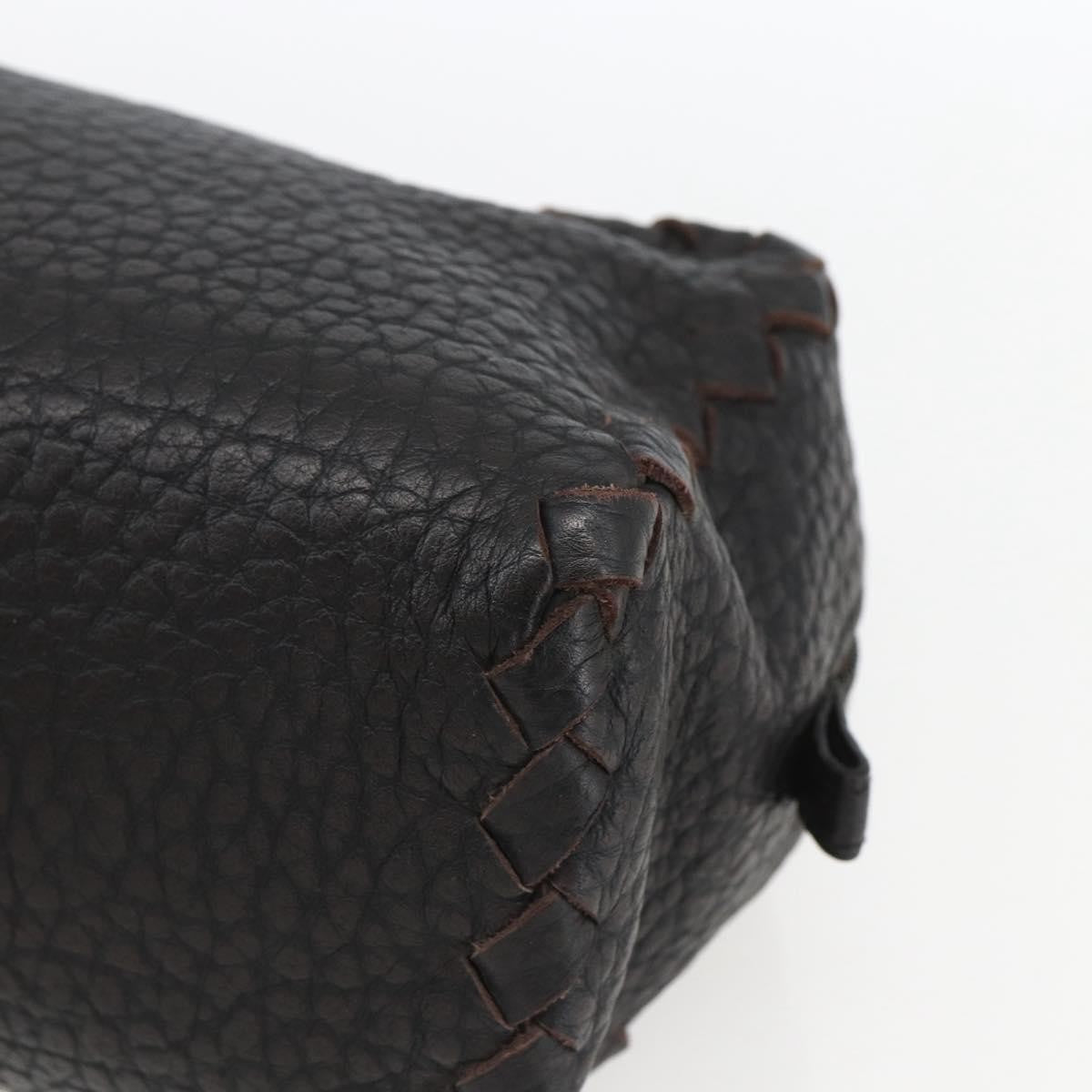 Bottega Veneta Zip Clutch Leather Brown Leather Clutche & Pouche Bag (Pre-Owned)