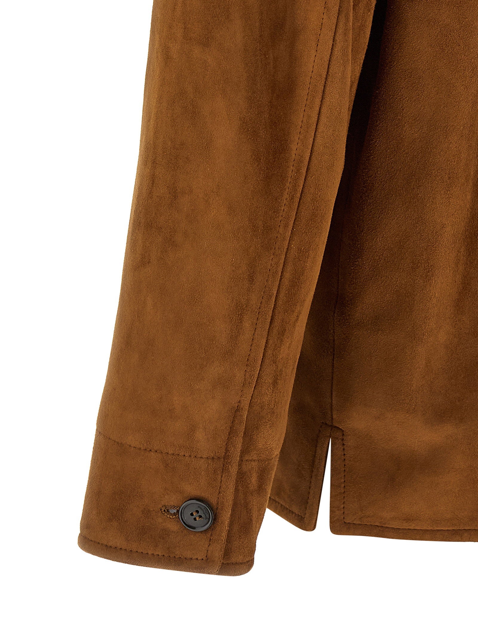 Saint Laurent Men's Suede Overshirt