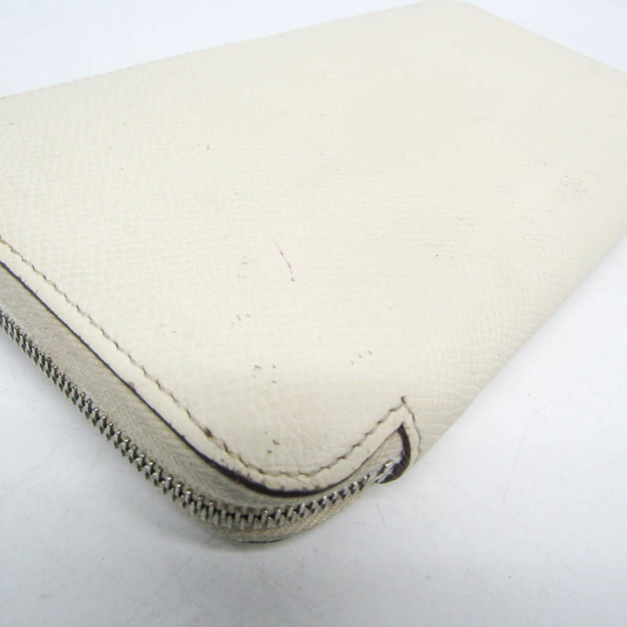 Hermes Azap Zip Around Silk'in Epsom Beige Leather Wallets Accessory (Pre-Owned)