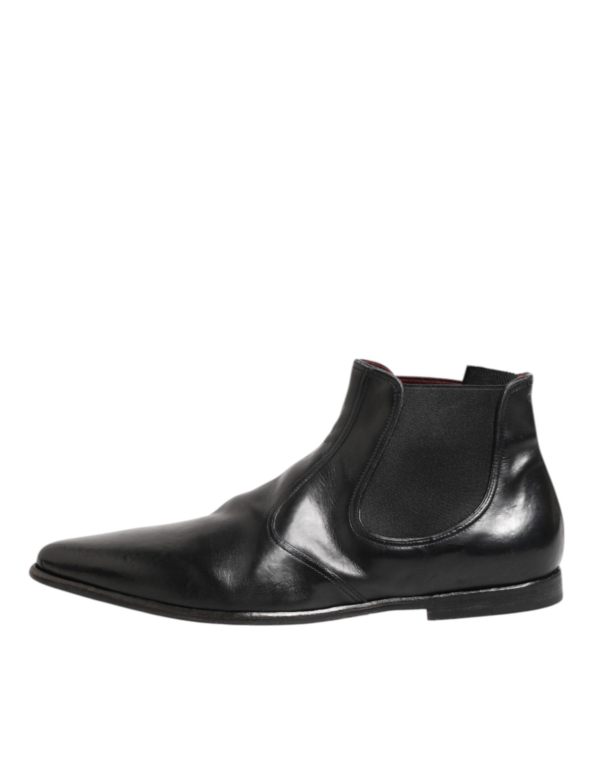 Dolce & Gabbana Black Chelsea Slip On Men Ankle Boots Men's Shoes (Pre-Owned)