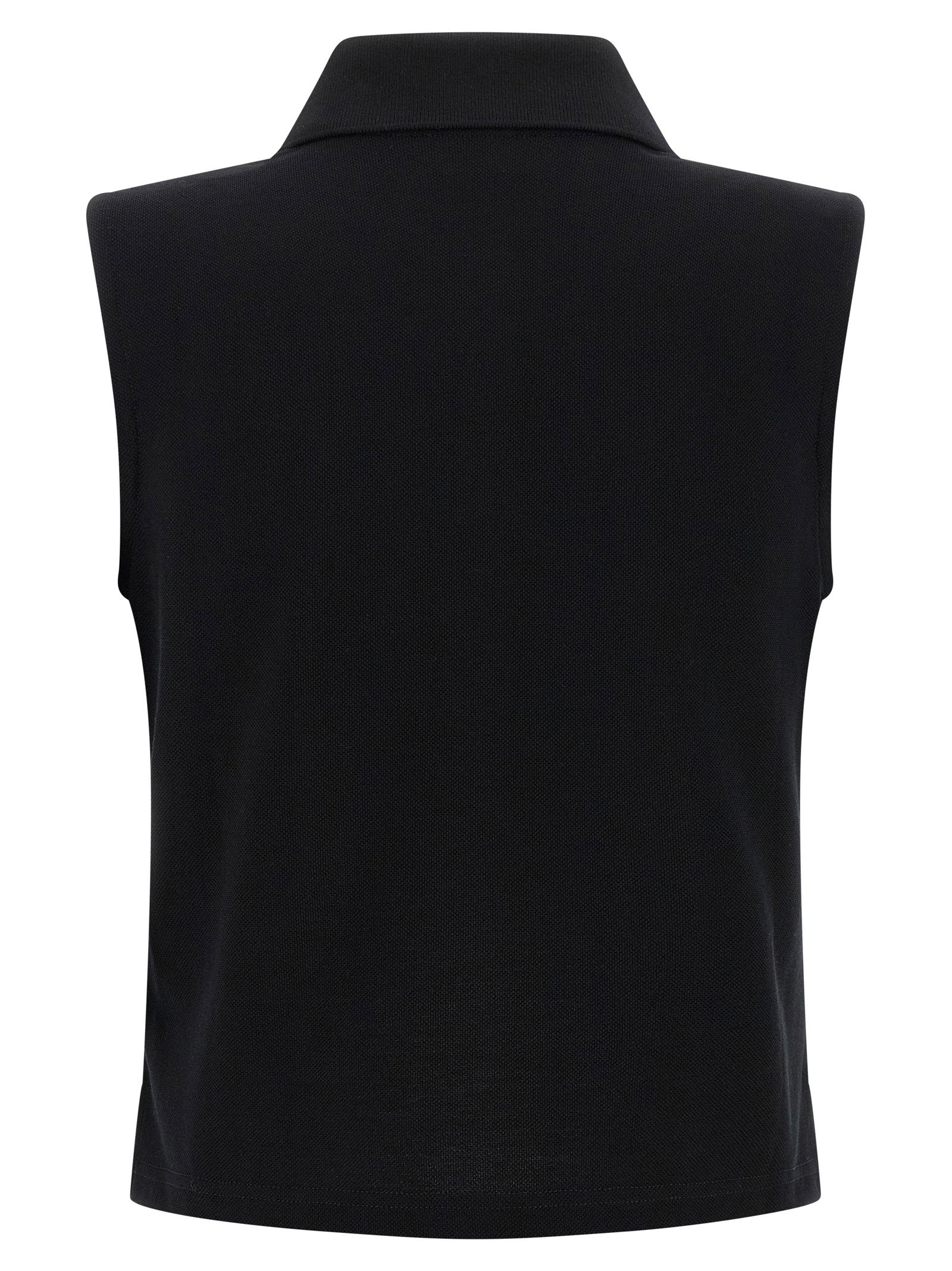 Saint Laurent Women's Cassandre Embroidered Polo Shirt
