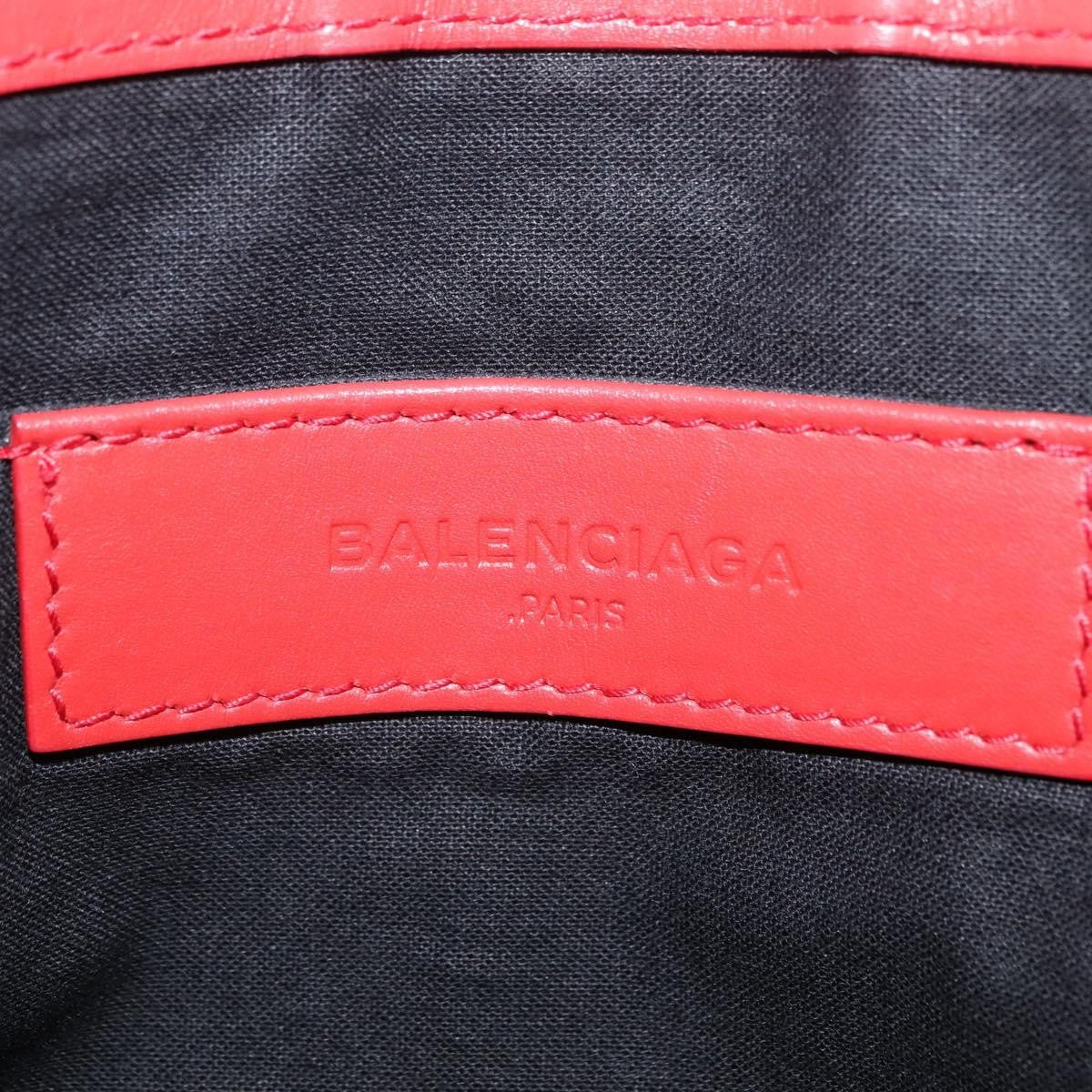 Balenciaga Navy Zip Canvas And Leather Beige Canvas Clutche & Pouche Bag (Pre-Owned)