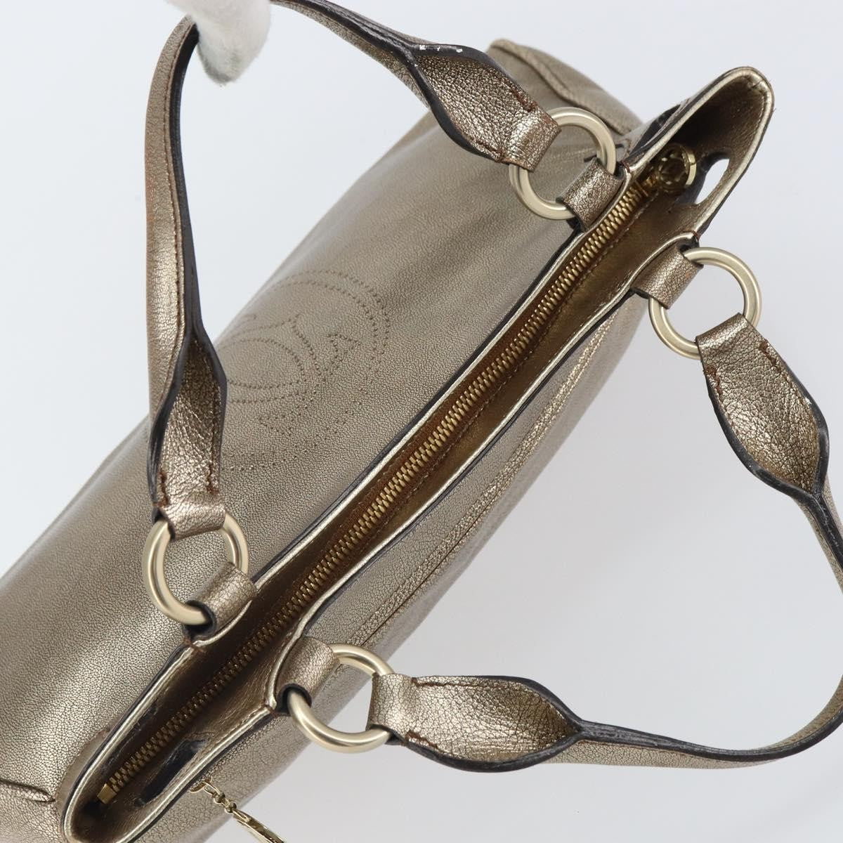 Cartier Marcello Leather Gold Leather Handbag (Pre-Owned)