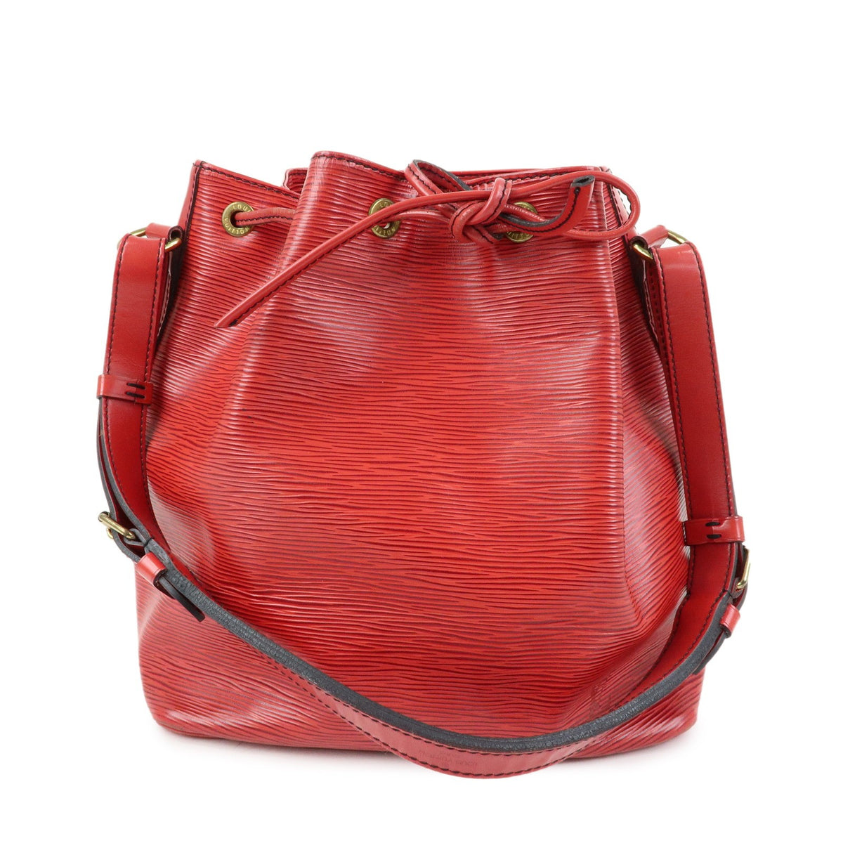 Louis Vuitton Petit Noe Epi Leather Red Leather Handbag (Pre-Owned)