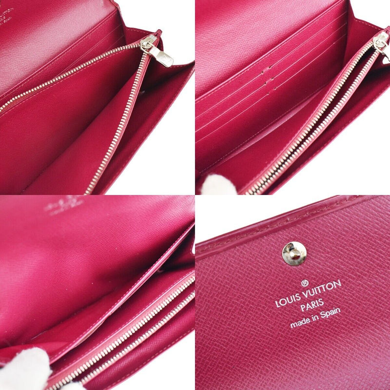 Louis Vuitton Portefeuille Sarah Pink Leather Wallet  (Pre-Owned)