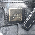 Fendi Kan I F Black Canvas Shoulder Bag (Pre-Owned)